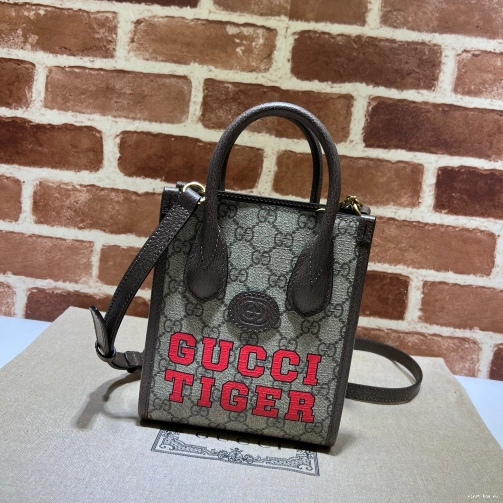 First bag ru Mini tote bag with G Gucci Interlocking 0805